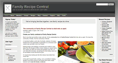 Desktop Screenshot of familyrecipecentral.com